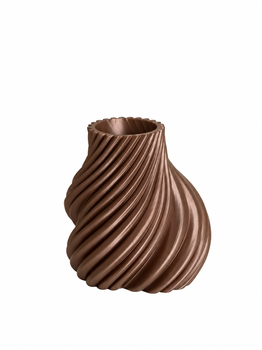 Opal Kronelysholder Metallic Lav i brun, uten bakgrunn