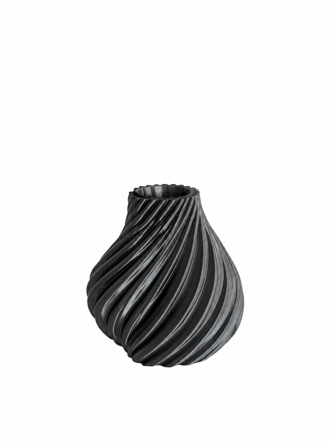 Opal Kronelysholder Metallic Lav i grå, uten bakgrunn