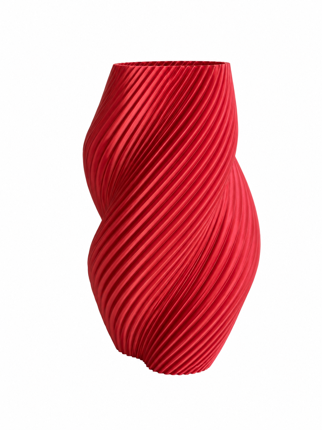 Opal Vase Metallic i rød, uten bakgrunn